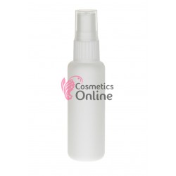 Recipient din plastic cu pulverizator 100ml R031  pentru solutii lichide Alb